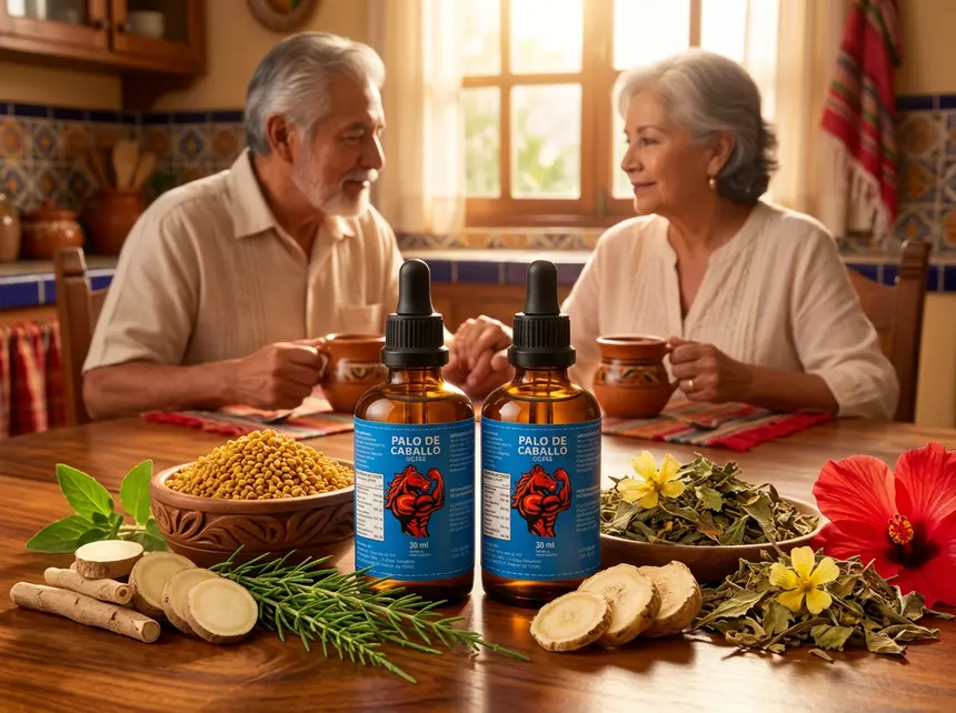 Pareja compartiendo un té en casa